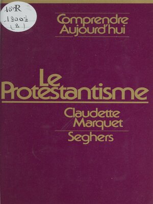 cover image of Le protestantisme